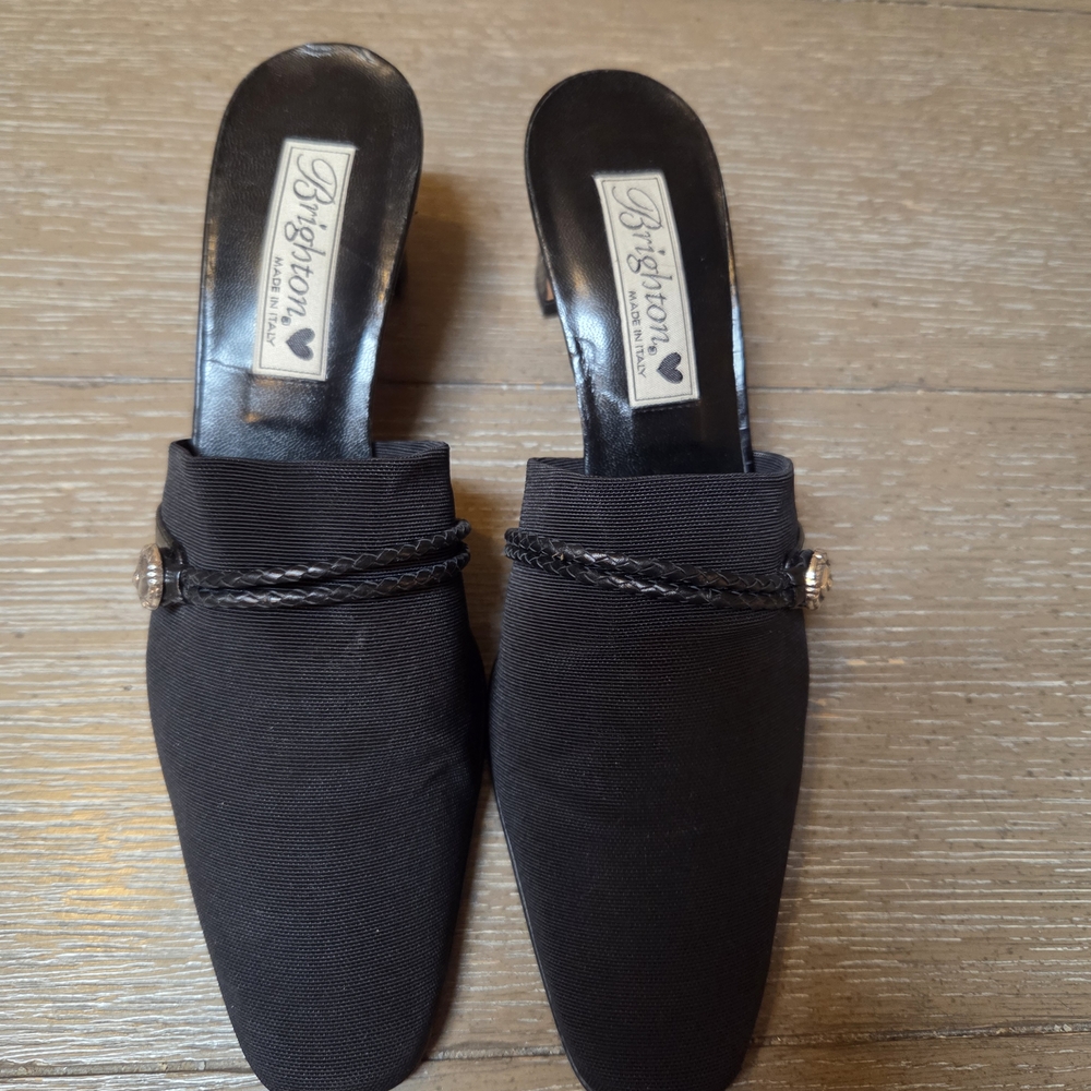 Brighton Women's Black Slip-On Shoes